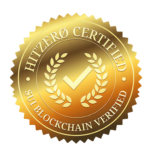 HitZERØ Certified — Sui blockchain verified